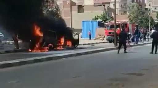 صورة.. الحماية المدنية بالغربية تخمد...