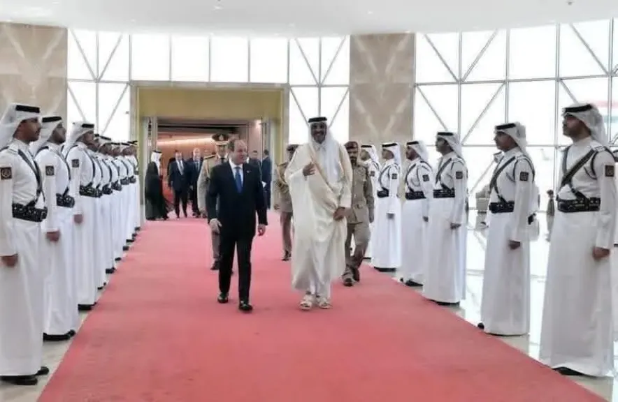 الرئيس السيسي وحاكم قطر